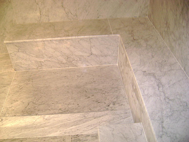bathroom marble work detail