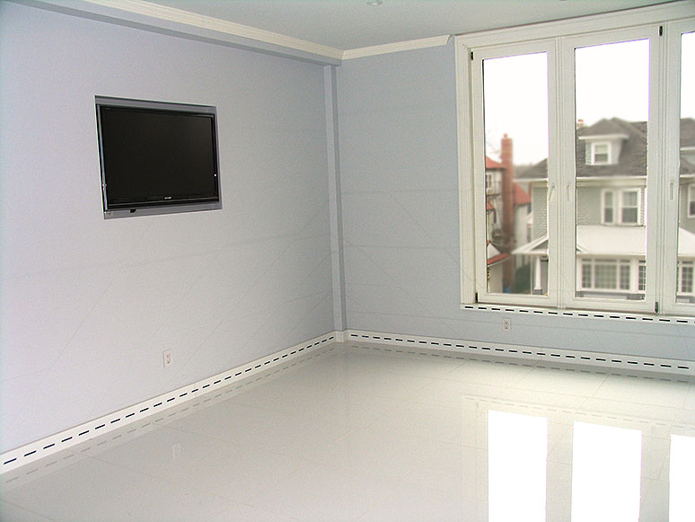 room with ceramic floor tile