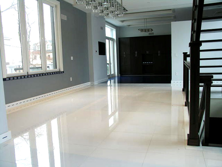 room with ceramic tile floor